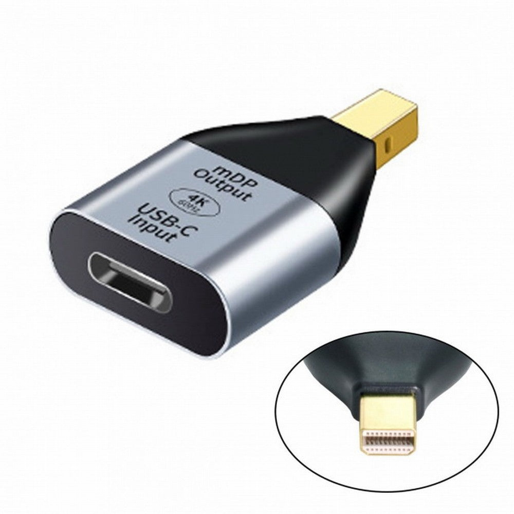 USB-C Type C Female Source to Mini Displayport DP Sink HDTV Adapter 4K 60hz 1080p for Tablet Phone Laptop UC-012-MDP