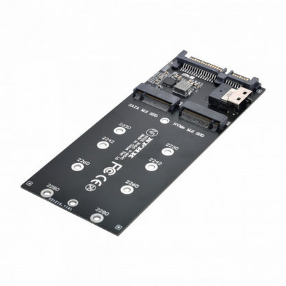 SFF-8654 to U2 Kit NGFF M-Key to Slimline SAS NVME PCIe SSD SATA Adapter for Mainboard SF-016
