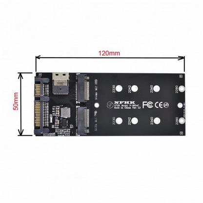 SFF-8654 to U2 Kit NGFF M-Key to Slimline SAS NVME PCIe SSD SATA Adapter for Mainboard SF-016