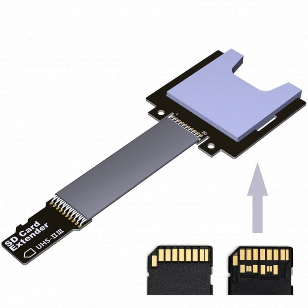 TF Micro SD Male Extender to SD Female Card Extension Cable Adapter Flexible SD/SDHC/SDXC UHS-III UHS-3 EP-012-B34SF
