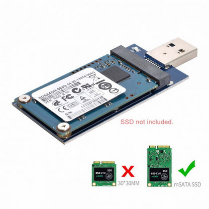 Mini PCI-E mSATA to USB 3.0 External SSD PCBA Conveter Adapter Pen Driver Card with Case U3-034