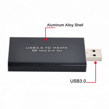 Mini PCI-E mSATA to USB 3.0 External SSD PCBA Conveter Adapter Pen Driver Card with Case U3-034