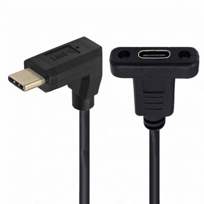 90 Degree Up Down Angled USB-C USB 3.1 Type C Male to Female Extension Data Cable 30cm UC-049-UP