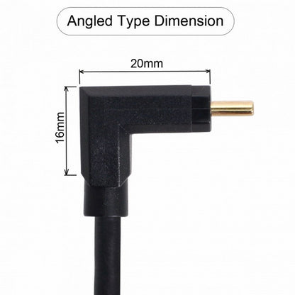 90 Degree Up Down Angled USB-C USB 3.1 Type C Male to Female Extension Data Cable 30cm UC-049-UP