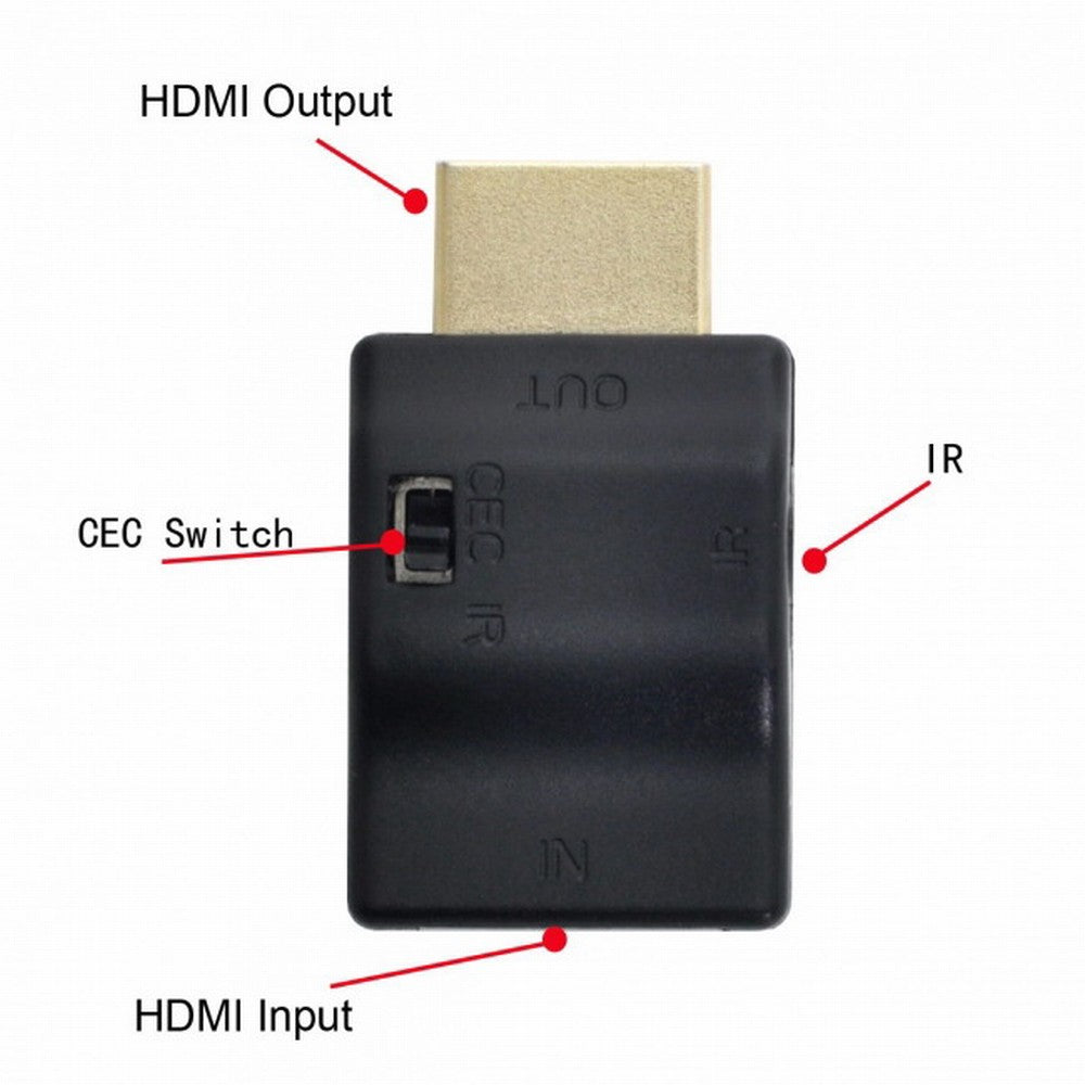 Remote Controlled HDMI 2.0 IR Adapter with CEC ARC Function HDCP Compliant Support to Close CEC HD-007