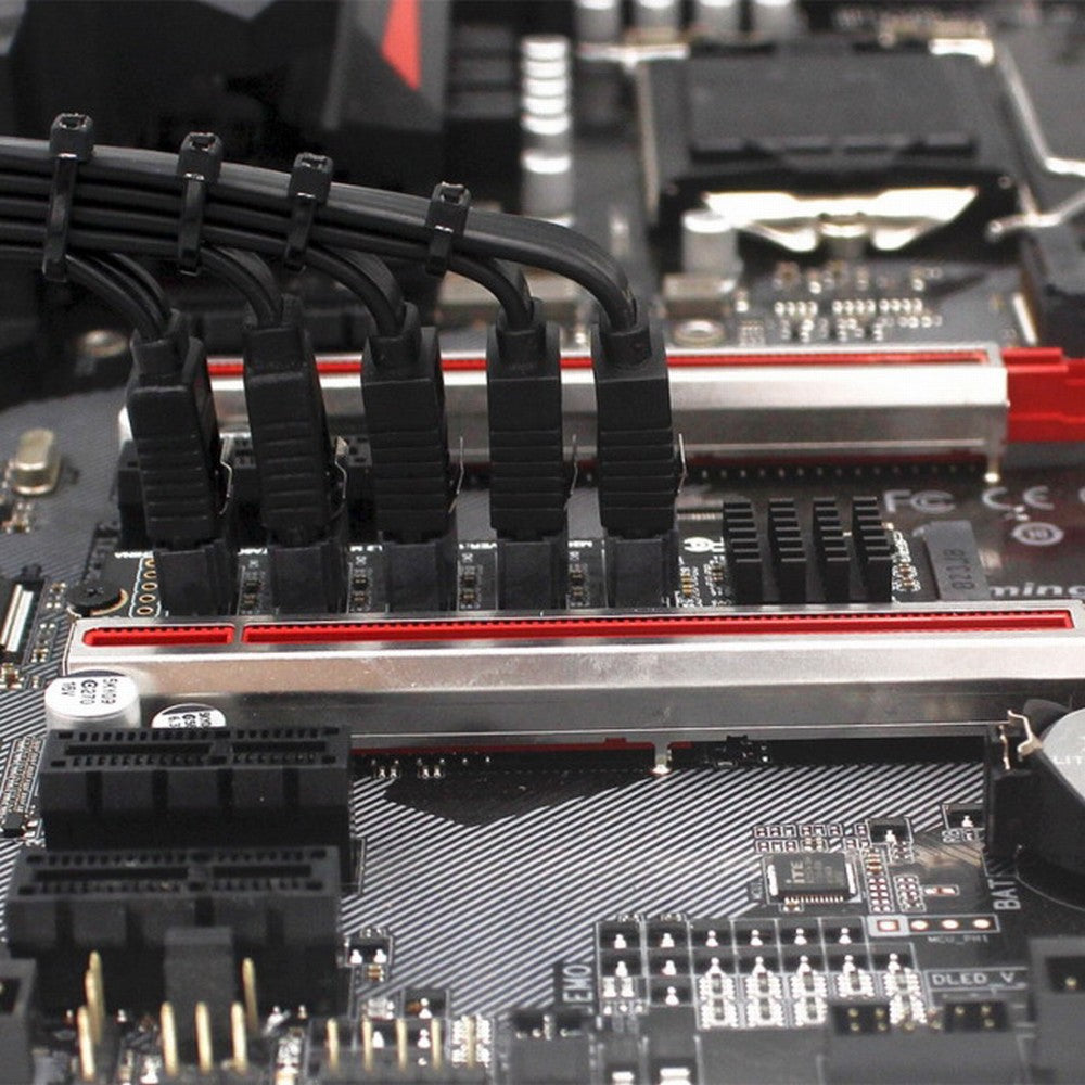 NGFF NVME M-Key PCI Express to SATA 3.0 6Gbps 5 Ports Adapter Converter Hard Drive Extension Card JMB585 2280 SA-004