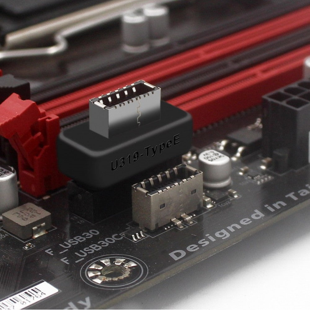 Overmold USB 3.1 Front Panel Socket Key-A Type-E to USB 3.0 20Pin Header Male Extension Adapter UC-069