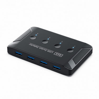 KVM USB 3.0 Switch Selector 4 Port PCs Sharing 4 Devices for Keyboard Mouse Scanner Printer U3-040