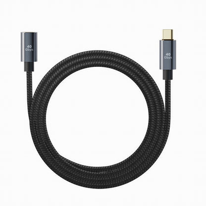 USB4 Extension Cable Male to Female 40Gbps with 100W Charging and 8K@60Hz Compatible with Thunderbolt3/4 CC-UC-040