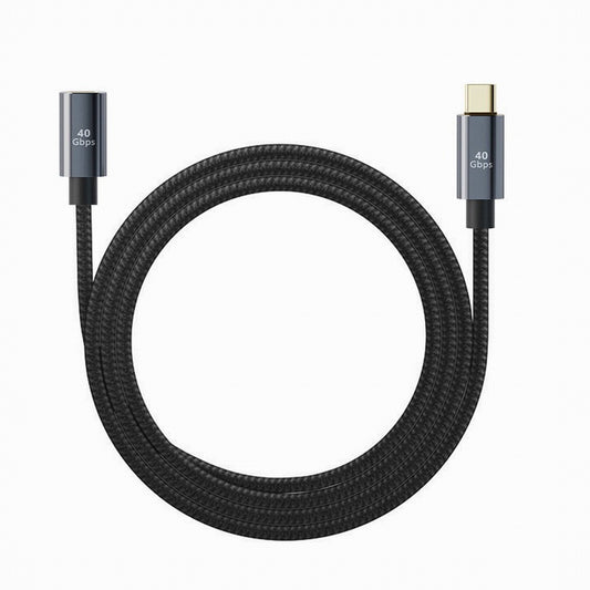 USB4 Extension Cable Male to Female 40Gbps with 100W Charging and 8K@60Hz Compatible with Thunderbolt3/4 CC-UC-040