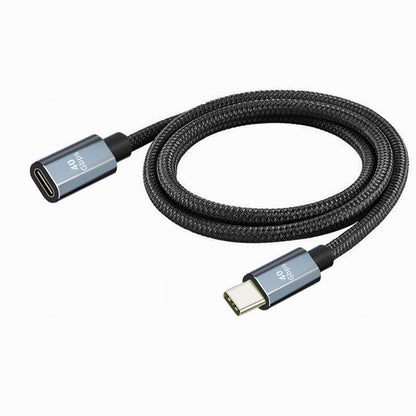 USB4 Extension Cable Male to Female 40Gbps with 100W Charging and 8K@60Hz Compatible with Thunderbolt3/4 CC-UC-040