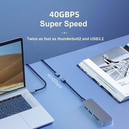USB4 Extension Cable Male to Female 40Gbps with 100W Charging and 8K@60Hz Compatible with Thunderbolt3/4 CC-UC-040