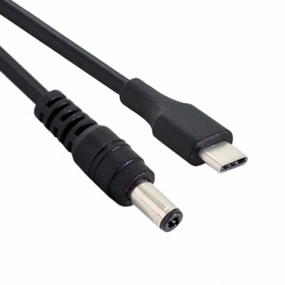 USB 3.1 Type C USB-C to 5V DC 5.5 2.5mm Power Plug Extension Charge Cable for Cell Phone 25cm UC-094