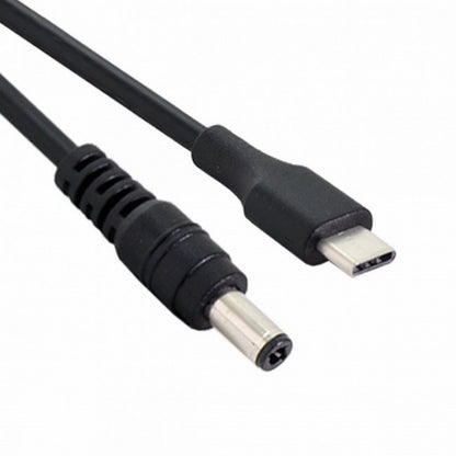 USB 3.1 Type C USB-C to 5V DC 5.5 2.5mm Power Plug Extension Charge Cable for Cell Phone 25cm UC-094
