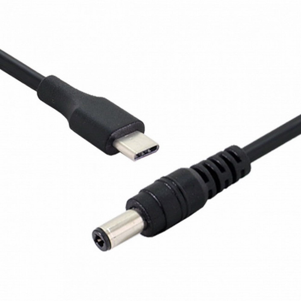 USB 3.1 Type C USB-C to 5V DC 5.5 2.5mm Power Plug Extension Charge Cable for Cell Phone 25cm UC-094