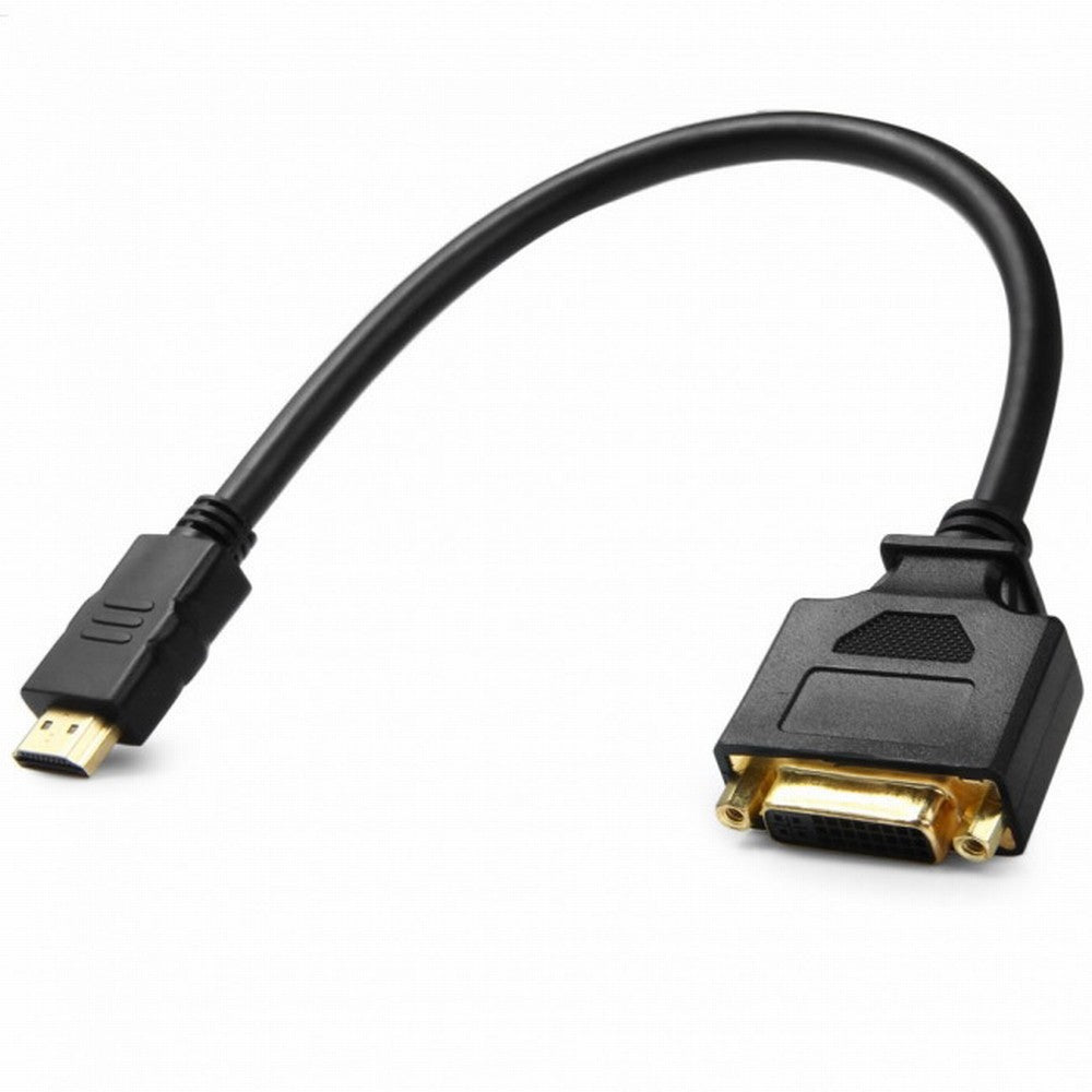 DVI Female to HDMI Male Adapter Converter Cable For PC Laptop HDTV 10cm DB-038