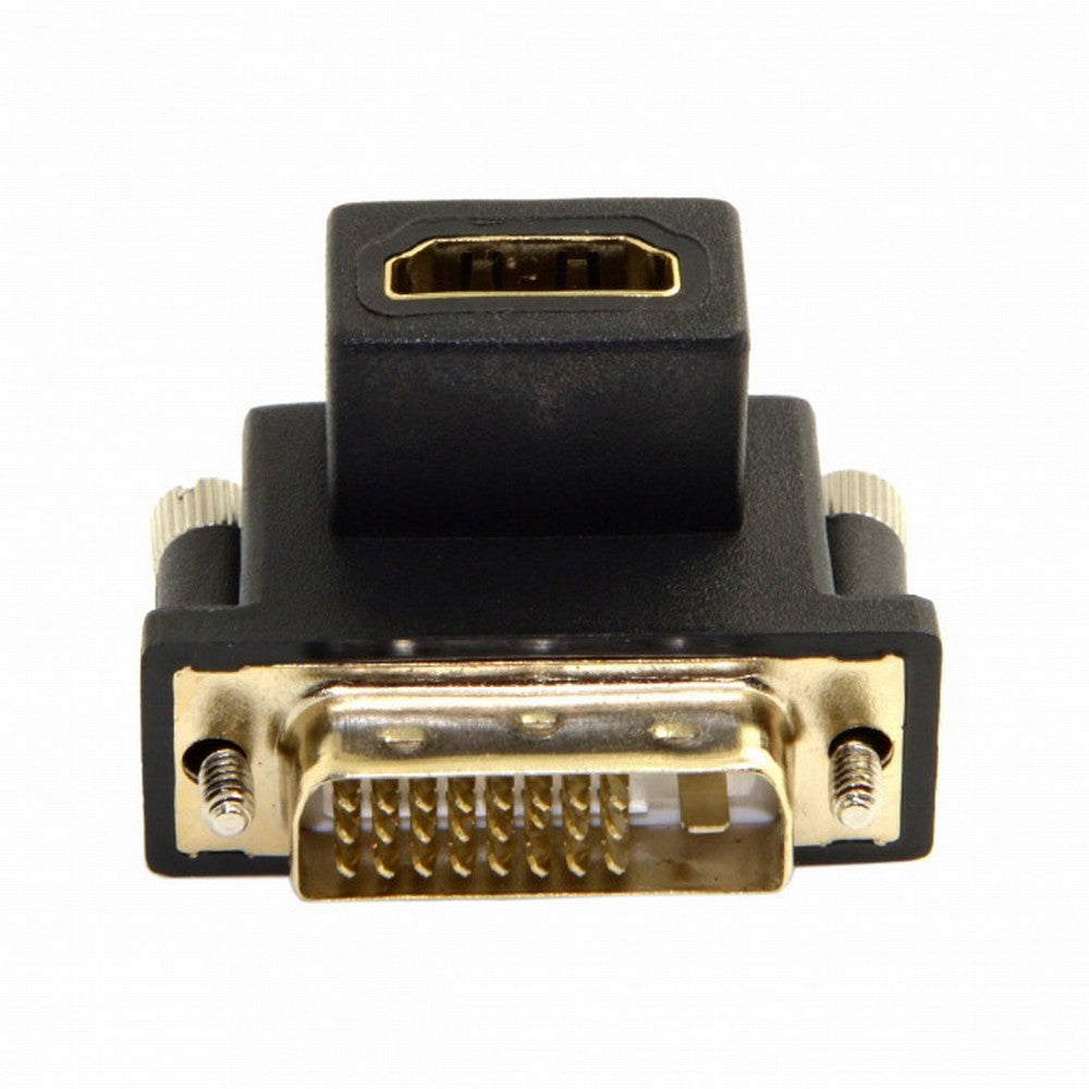 90 Degree Down Angled DVI Male to HDMI Female Adapter for Computer HDTV Graphics Card DB-041-DN