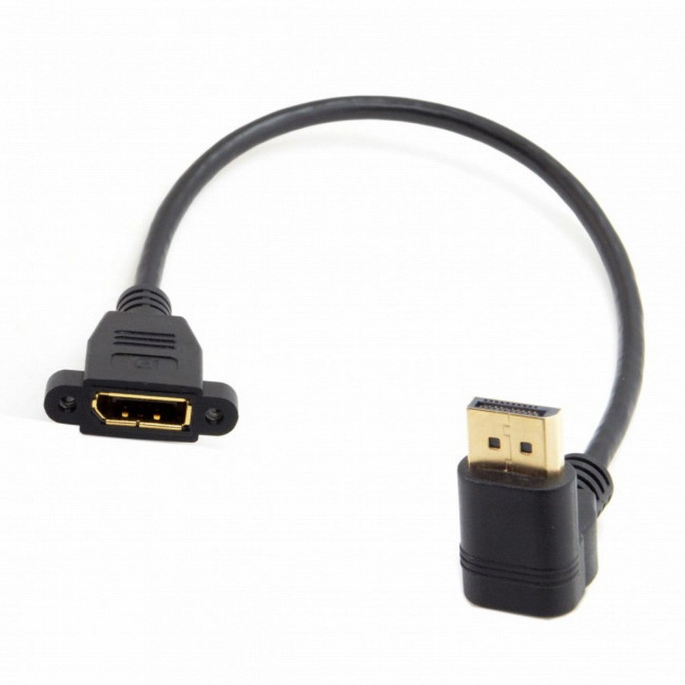 DisplayPort Display Port Male to Female 90 Degree Up Angled Extension Cable DP-015-UP