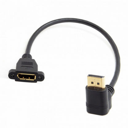 DisplayPort Display Port Male to Female 90 Degree Up Angled Extension Cable DP-015-UP