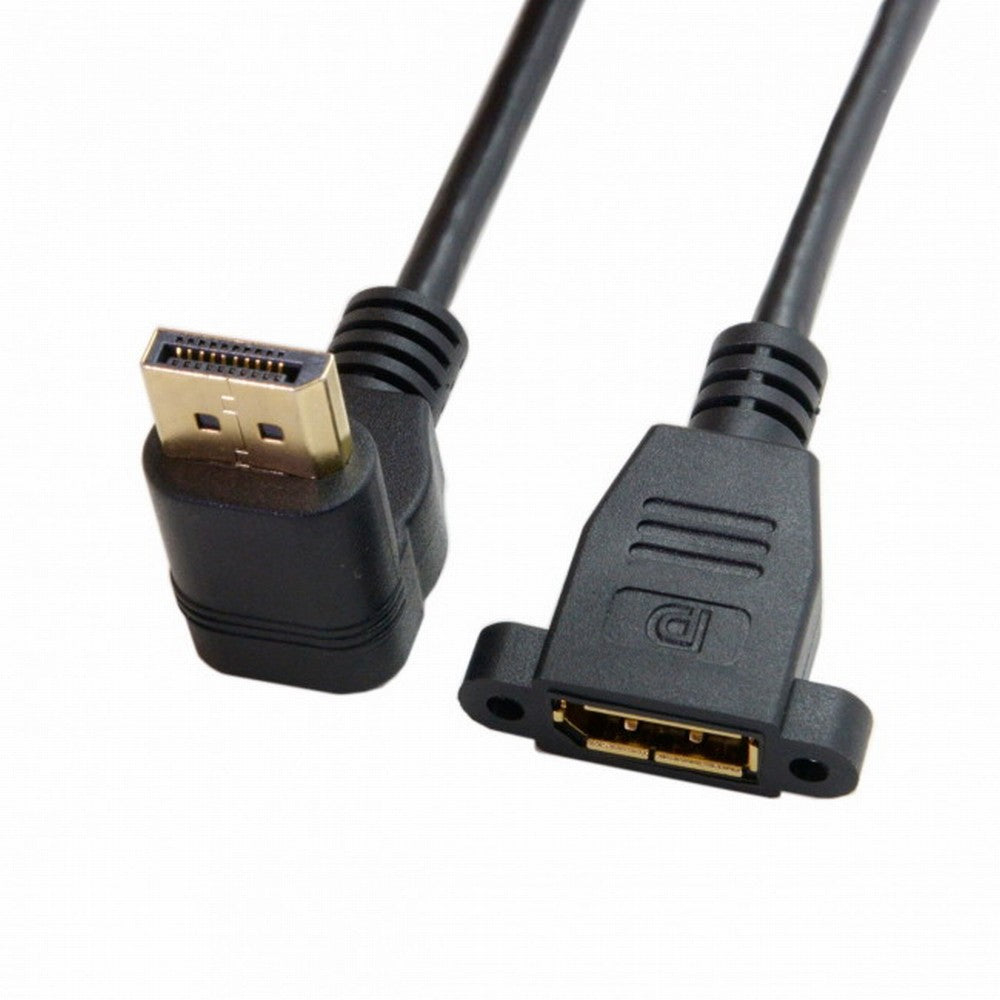 DisplayPort Display Port Male to Female 90 Degree Up Angled Extension Cable DP-015-UP