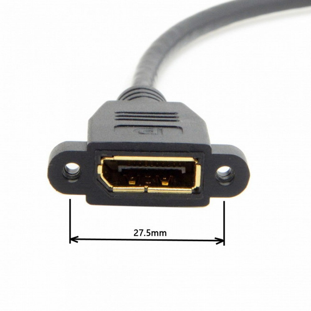 DisplayPort Display Port Male to Female 90 Degree Up Angled Extension Cable DP-015-UP