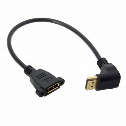 DisplayPort Display Port Male to Female 90 Degree Up Angled Extension Cable DP-015-UP