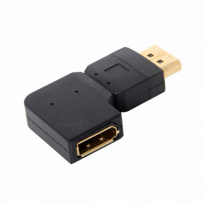 Left Angled 90 Degree DisplayPort Male to Female Extension Adapter Standard DP 4K DP-016-LE