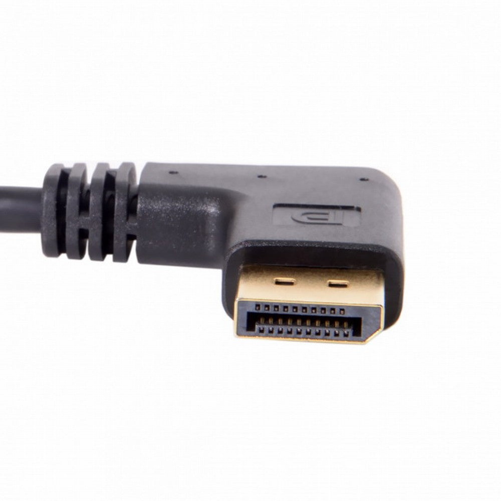 Right Angled DP DisplayPort 90 Degree to Mini DP DisplayPort Female Cable for Displays Monitors DP-048-RI