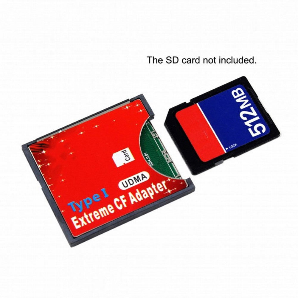 SD SDHC SDXC to High-Speed Extreme Compact Flash CF Type I Adapter For 16/32/64/128 GB EP-078
