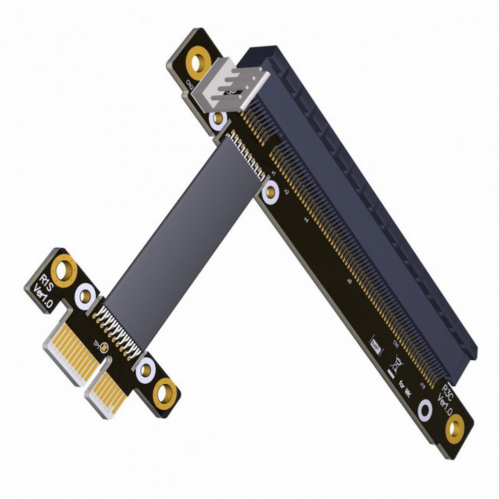 PCI-E Gen3.0 1x To 16x Riser Cable 30cm PCI-Express PCI-E X16 Extender Right Angled Elbow Design EP-034