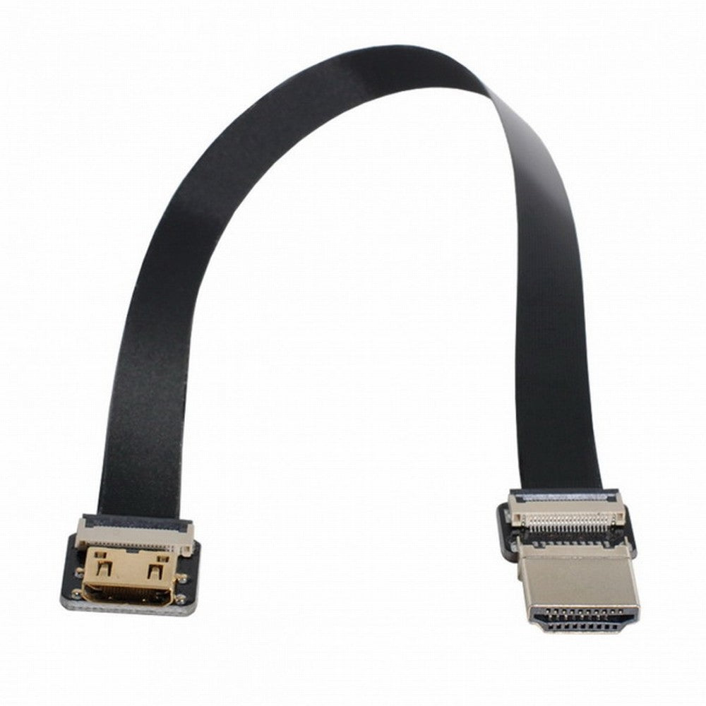 CYFPV HDMI Male to Mini HDMI Female Extension FPC Flat Cable 1080P for FPV HDTV Multicopter Aerial Photography CC-HD-189-BK