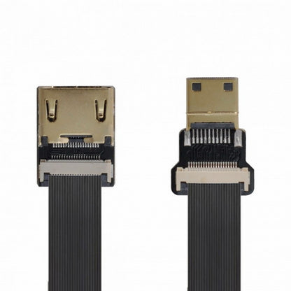 CYFPV HDMI Female to Mini HDMI Male Extension FPC Flat Cable 1080P for FPV HDTV Multicopter Aerial Photography CC-HD-196-BK