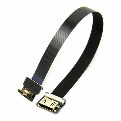 CYFPV Up Angled 90 Degree FPV Micro HDMI Male to Mini HDMI Female FPC Flat Cable 10cm for FPV HDTV Multicopter Aerial Photography CC-HD-204-UP