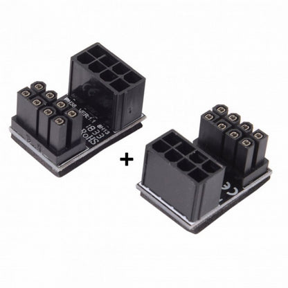 ATX 8Pin Female to 8pin Male 180 Degree Angled Power Adapter for Desktops Graphics Card PW-009