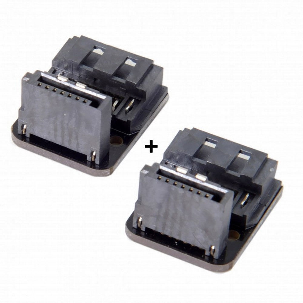 SATA 7Pin Female to 7pin Male 90 Degree Down Angled Adapter Mainboard Motherboard for Desktops SSD HDD SA-017-DN
