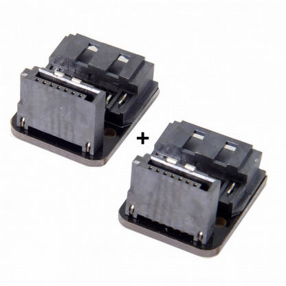 SATA 7Pin Female to 7pin Male 90 Degree Down Angled Adapter Mainboard Motherboard for Desktops SSD HDD SA-017-DN