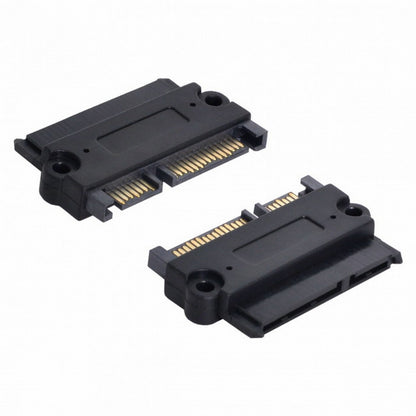 3.5" 2.5inch SATA 22Pin 7+15 Male to SATA 22P 7+15 Female extension convertor adapter with screw holes SA-029