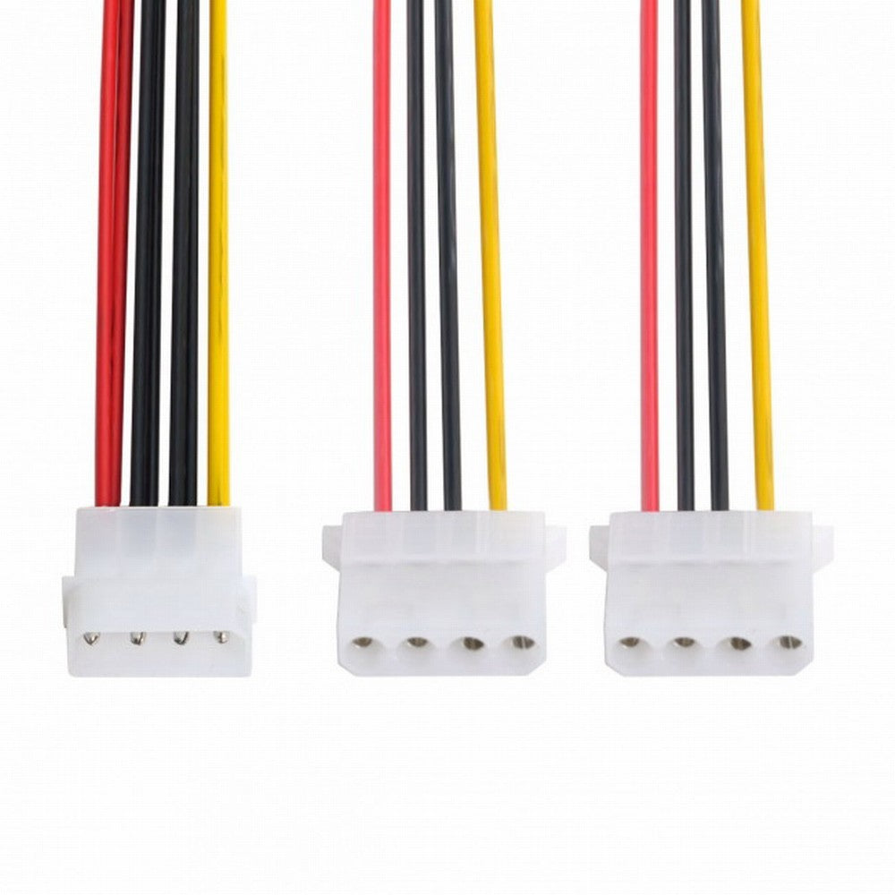 IDE 4 Pin to Dual IDE Y Splitter 10cm Hard Disk Power Supply Extension Cable SA-057