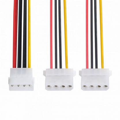 IDE 4 Pin to Dual IDE Y Splitter 10cm Hard Disk Power Supply Extension Cable SA-057