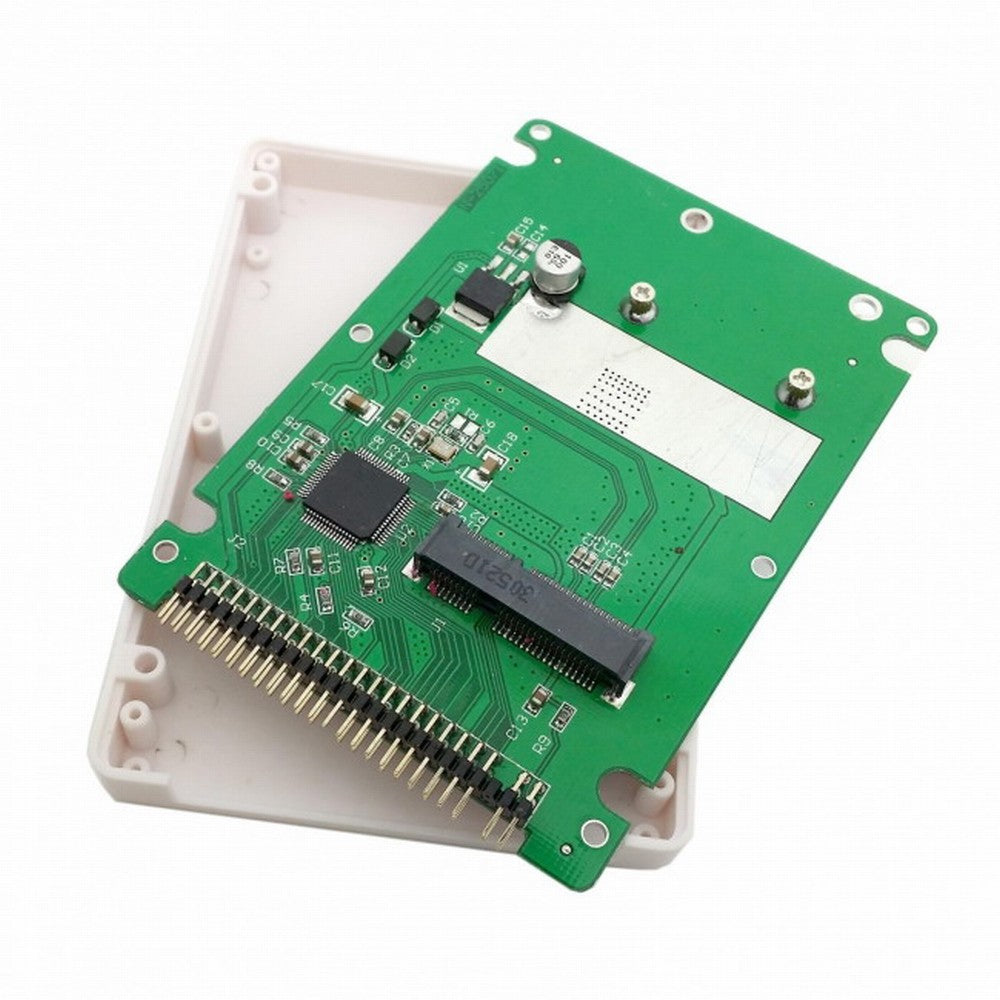 mSATA mini PCI-E SATA SSD to 2.5 inch IDE 44pin Notebook Laptop hard disk case Enclosure White SA-106