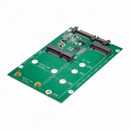 2 in 1 Combo Mini PCI- E 2 Lane M.2 NGFF mSATA SSD to SATA 3.0 III Adapter Converter PCBA SA-130