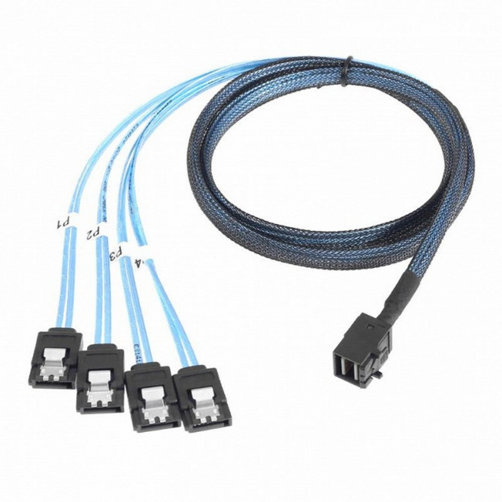 Internal Mini SAS HD SFF-8643 Host to 4 SATA 7pin Target Hard Disk 6Gbps Data Server Raid Cable CC-SF-074