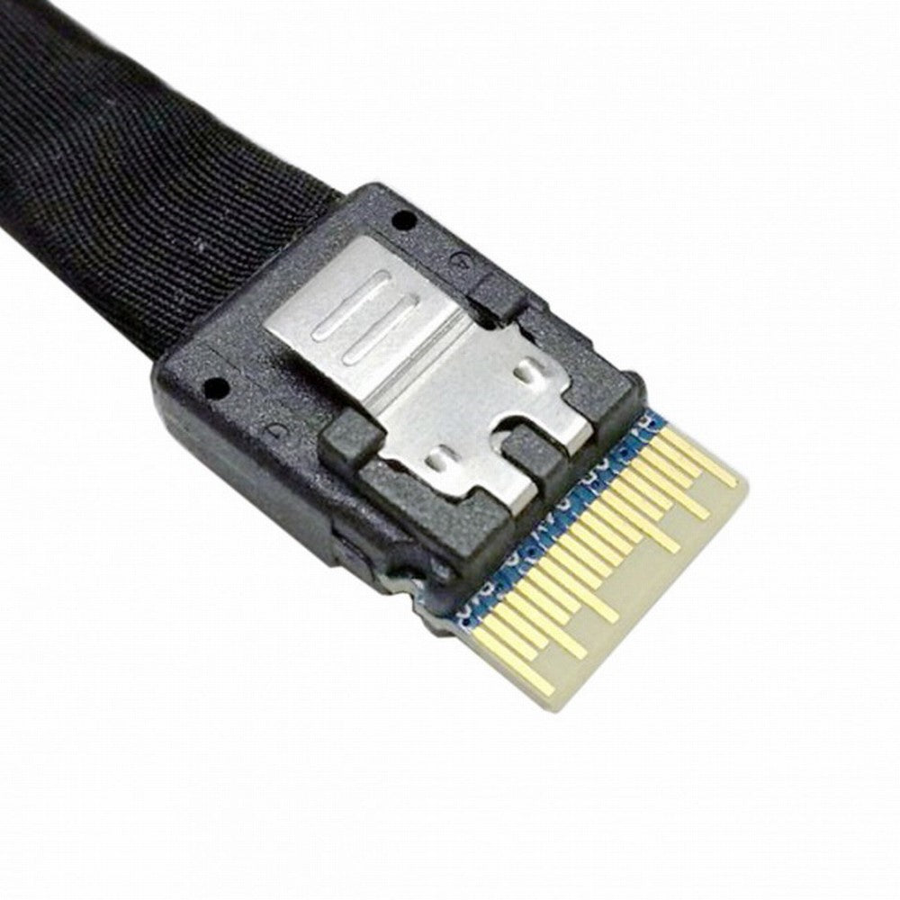 Slim Line SAS 4.0 SFF-8654 4i 38pin Host to HD Mini SAS 4i SFF-8643 36pin Target Cable 50cm SF-098