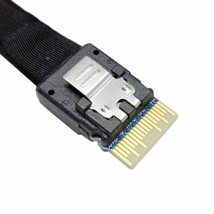 Slim Line SAS 4.0 SFF-8654 4i 38pin Host to HD Mini SAS 4i SFF-8643 36pin Target Cable 50cm SF-098