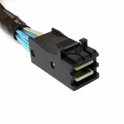 Slim Line SAS 4.0 SFF-8654 4i 38pin Host to HD Mini SAS 4i SFF-8643 36pin Target Cable 50cm SF-098