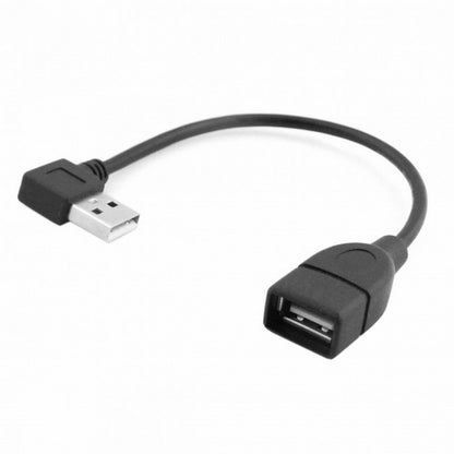 90D Left Angled Type USB 2.0 A Male to USB Female M/F Extension Cable CC-U2-002-LE