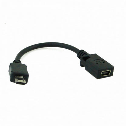 Micro USB 5pin Male to Mini USB 5Pin Female Data Charge Cable 10cm U2-027