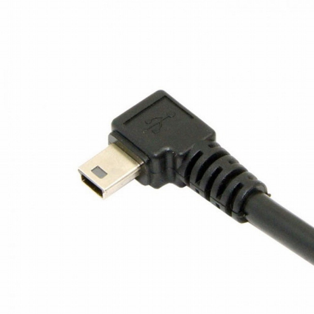 Mini USB B Type 5pin Male Left Angled 90 Degree to USB 2.0 Male Data Cable 6ft 1.8m U2-057-LE-1.8M