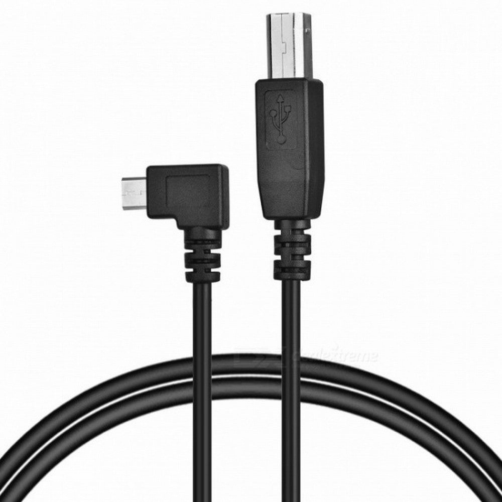 30cm Right Angled 90 Degree Micro USB OTG to Standard B Type Printer Scanner Hard Disk Cable U2-103-RI