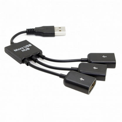 USB 2.0 to 3 Ports Hub Cable Bus Power 1 to 3 for Laptop Notebook PC Mouse Disk Printer U2-054